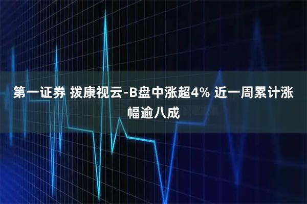 第一证券 拨康视云-B盘中涨超4% 近一周累计涨幅逾八成